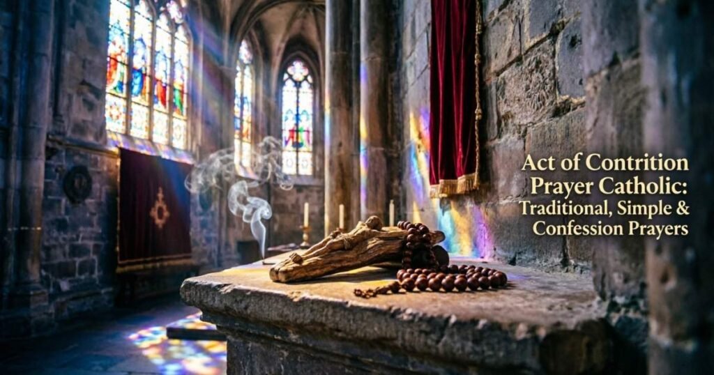 Act of Contrition Prayer Catholic: Traditional, Simple & Confession Prayers 