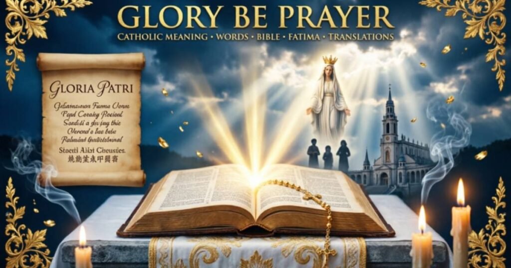 Glory Be Prayer: Catholic Meaning, Words, Bible, Fatima & Translations 