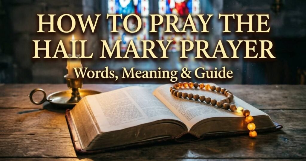 How to Pray the Hail Mary Prayer: Words, Meaning & Guide 