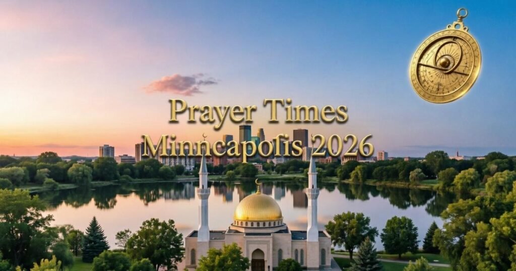 Prayer Times Minneapolis: Today, Fajr, Maghrib, Isha, Jummah & 2026 Calendar
