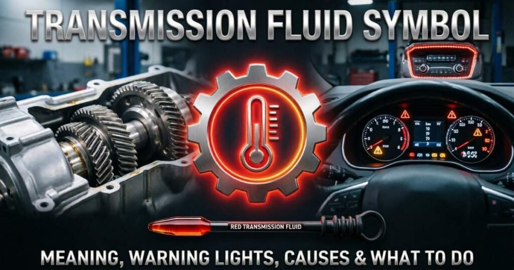 Transmission Fluid Symbol: Meaning, Warning Lights, Causes & What to Do 