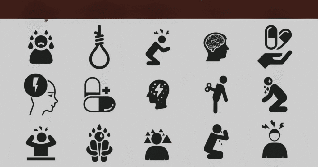 Depression Symbol: Meaning, Semicolon, Black Dog, Colors & Tattoos 